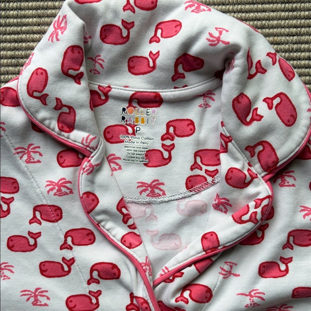 Roller Rabbit Moby Polo Pajamas Pink - Picture 3 of 8